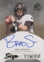 2013 SP Authentic Brad Sorensen #ST-SO