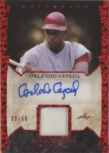 2022 Leaf In The Game Used Sports - Orlando Cepeda #GUA-OC1