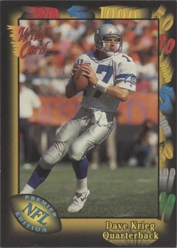 1991 Wild Card Dave Krieg #8