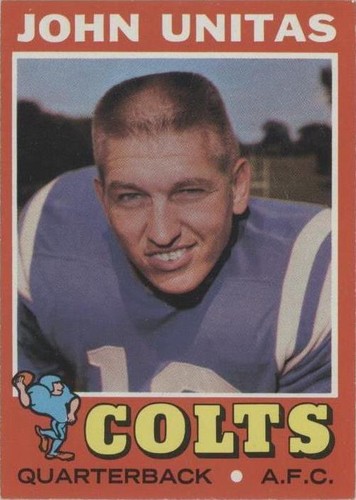 1971 Topps Football Trading Cards