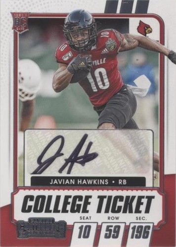 2021 Panini Contenders Draft Picks Javian Hawkins #122