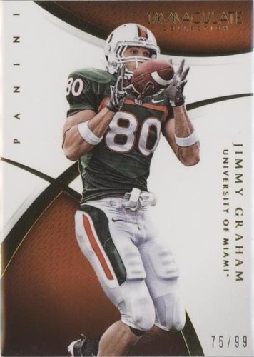 2015 Panini Immaculate Collection Collegiate Jimmy Graham #55