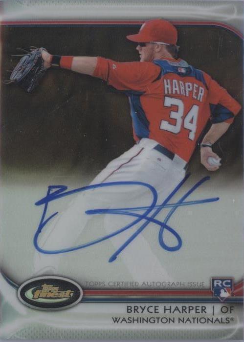 2012 Topps Finest - Bryce Harper #AR-BH