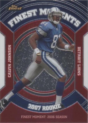 2007 Topps Finest Calvin Johnson #RFM-CJO