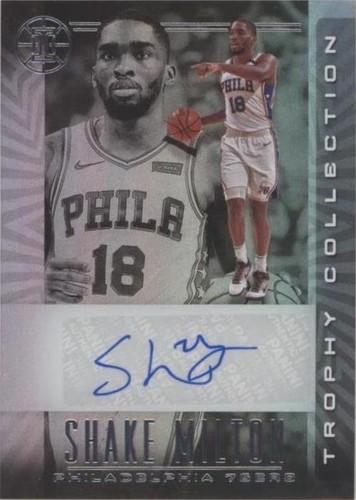 Shake Milton 2019-20 Panini Illusions Auto RC Philadelphia 76ers