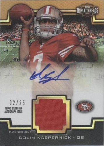 2011 Topps Triple Threads Colin Kaepernick #TTUAR-50