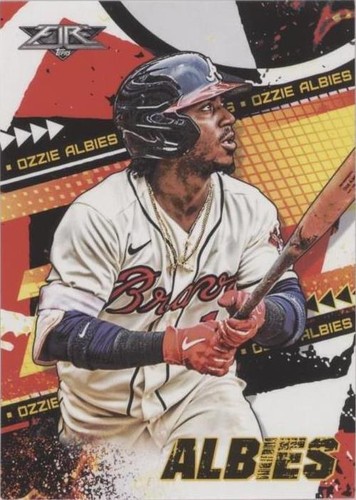 2022 Topps Fire - Ozzie Albies #65