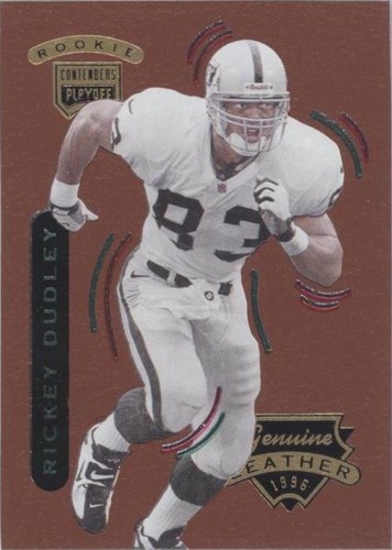 1996 Playoff Contenders Leather Rickey Dudley #74