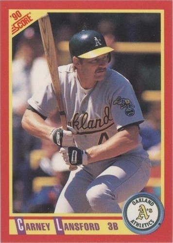 1990 Score - Carney Lansford #296