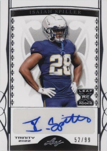 2022 Leaf Trinity Isaiah Spiller #BA-IS1