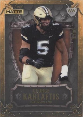 2022 Wild Card MATTE George Karlaftis #WW-17