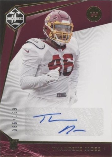 2020 Panini Limited Thaddeus Moss #239
