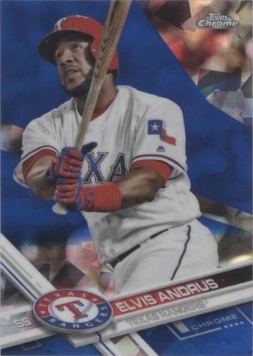 2017 Topps Chrome Sapphire Edition - Elvis Andrus #284