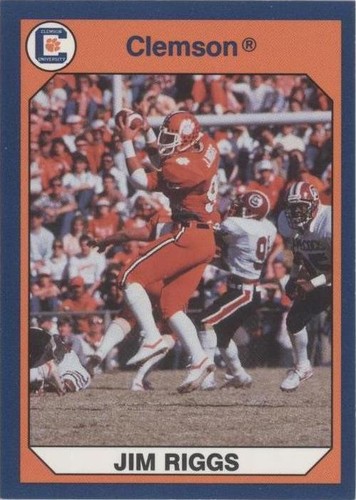 1990 Collegiate Collection Clemson Tigers Jim Riggs #30