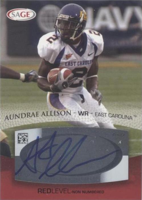 2007 SAGE Autographed Football Aundrae Allison #A2