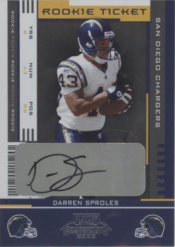 2005 Playoff Contenders Darren Sproles #129