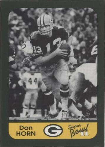 1991 Champion Cards Green Bay Packers Super Bowl II 25th Anniversary Don Horn #12