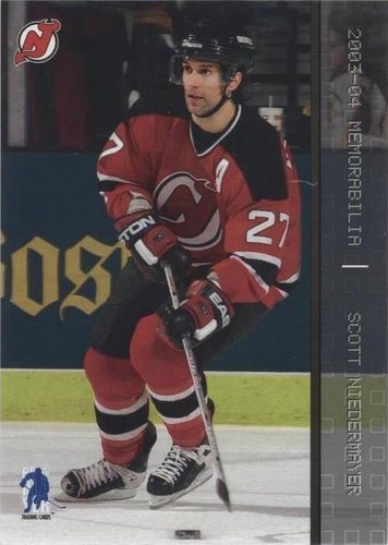 2003-04 In the Game Be A Player Memorabilia - Scott Niedermayer #83