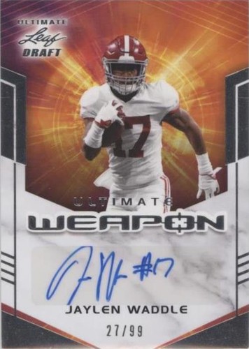 2021 Leaf Ultimate Draft Jaylen Waddle #UW-JW1