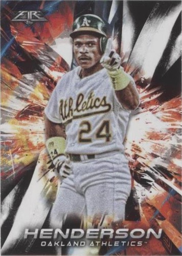 2018 Topps Fire - Rickey Henderson #37