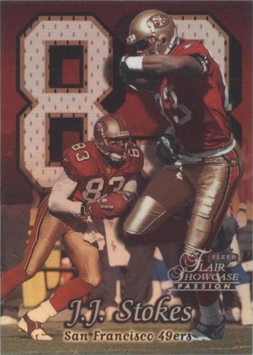 1999 Flair Showcase J.J. Stokes #92