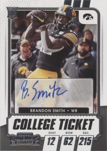2021 Panini Contenders Draft Picks Brandon Smith #252