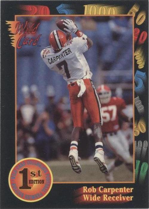 1991 Wild Card Draft Rob Carpenter #131