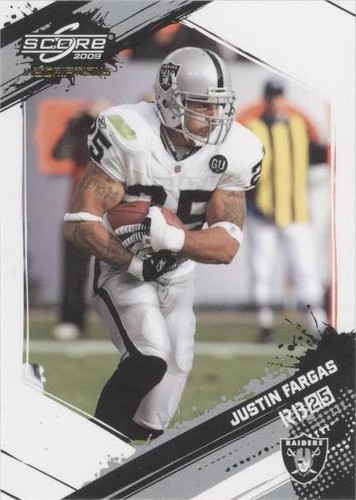 2009 Score Inscriptions Justin Fargas #214