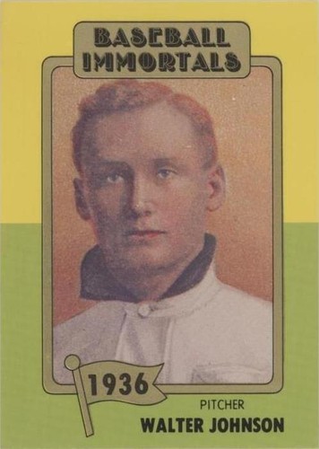 1980-84 SSPC Baseball Immortals 1st Printing - Walter Johnson #3