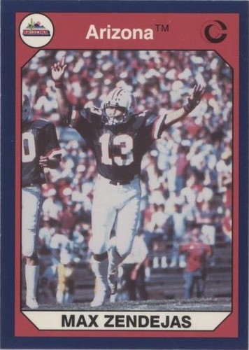 1990 Collegiate Collection University of Arizona Max Zendejas #46