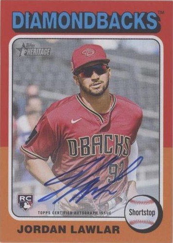 2024 Topps Heritage - Jordan Lawlar #ROA-JLA