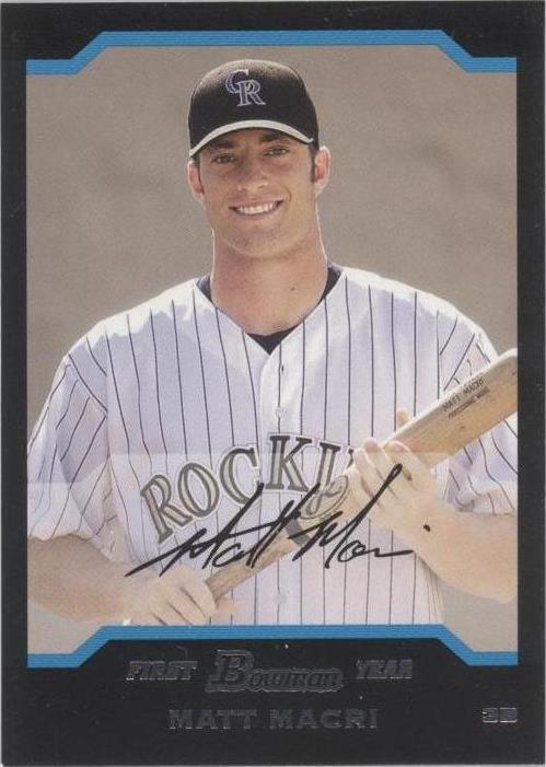 2004 Bowman Draft Picks & Prospects - Matt Macri #BDP58