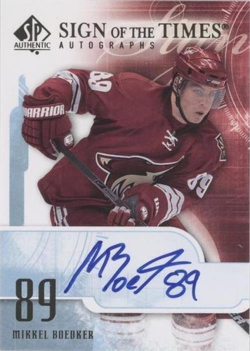 2008-09 SP Authentic - Mikkel Boedker #ST-BD