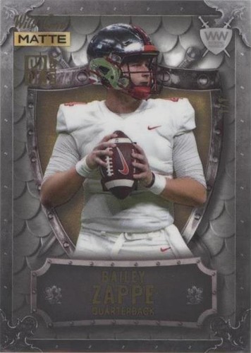 2022 Wild Card Matte SP Exclusive Bailey Zappe #WWN-3