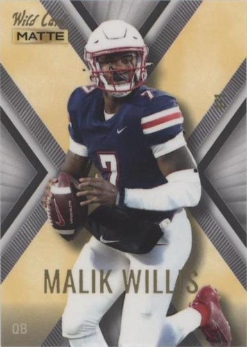 2022 Wild Card Matte SP Exclusive Malik Willis #MXPN-21