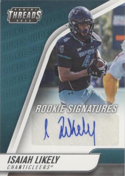 2022 Panini Chronicles Draft Picks Isaiah Likely #TH-ISA