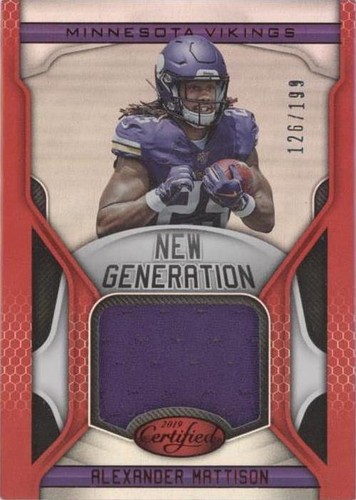 2019 Panini Certified Alexander Mattison #NG-AM