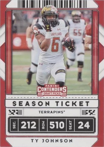 2020 Panini Contenders Draft Picks Ty Johnson #100