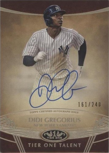 2019 Topps Tier One - Didi Gregorius #TTA-DGR