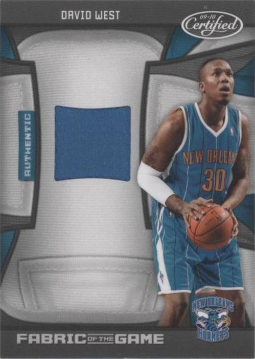 Certificado Panini 2009-10 - David West #FOG-DW