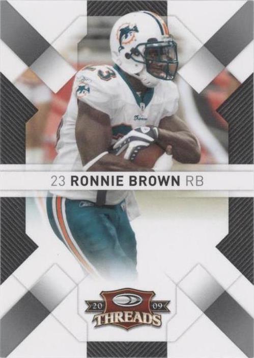 2009 Donruss Threads Ronnie Brown #54