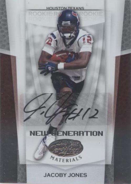 2007 Leaf Certified Materials Jacoby Jones #191