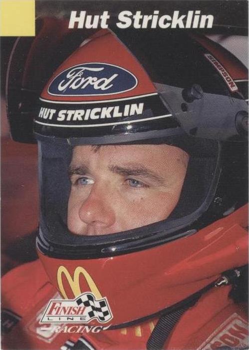 1993 Pro Set Finish Line - Hut Stricklin #9