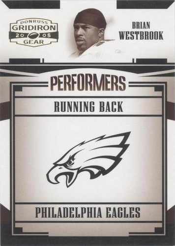 2005 Donruss Gridiron Gear Brian Westbrook #P-5