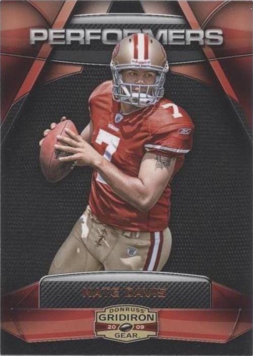 2009 Donruss Gridiron Gear Nate Davis #14