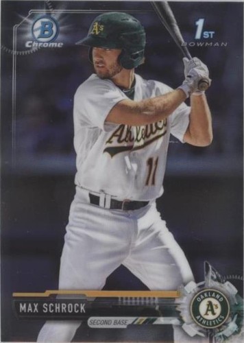 2017 Bowman Chrome - Max Schrock #BCP154