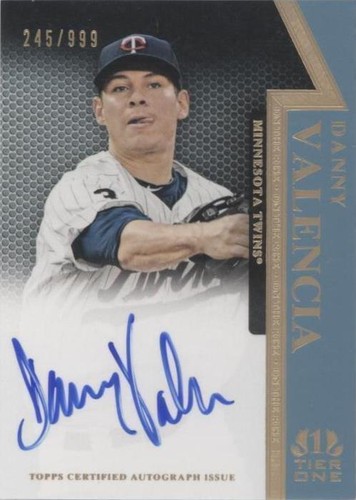 2011 Topps Tier One - Danny Valencia #OR-DV