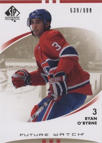 2007-08 SP Authentic - Ryan O'byrne #180