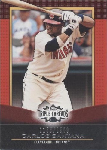 2011 Topps Triple Threads - Carlos Santana #60