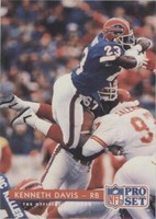 1992 Pro Set Kenneth Davis #93